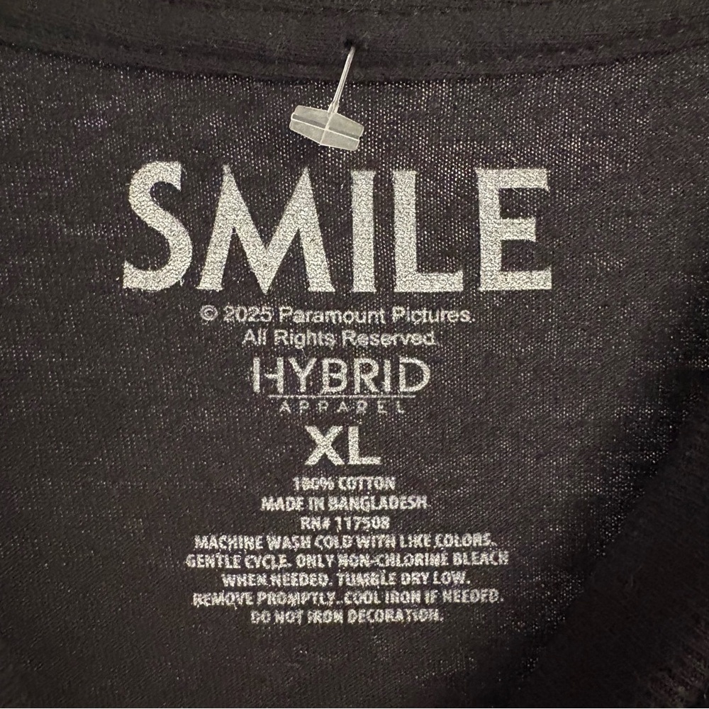 SMILE Horror Movie Graphic T-Shirt Men’s XL Black Paramount Pictures - Picture 3 of 3